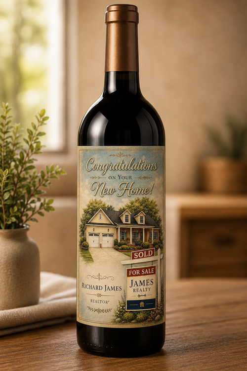 Custom Wine Bottle Label | Personalized Wine Sticker